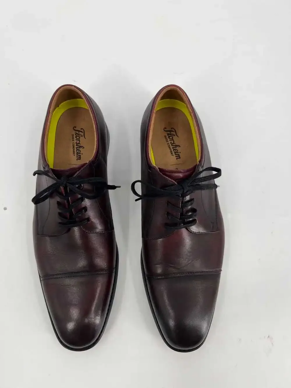 Florsheim Dark Brown Cap Toe Loafers | Leather, Size 10.5